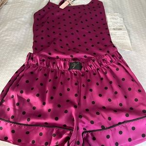 Victoria Secret NWT 2 piece satin/silk pj’s.
